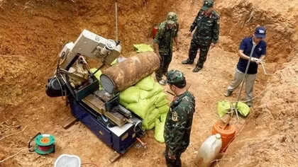 Wartime bomb safely disposed of in Quang Binh