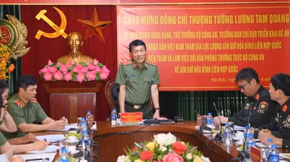 Deputy Minister Luong Tam Quang meets MPS Standing Office for UN Peacekeeping Operations