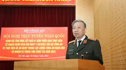 Minister To Lam urges public security agencies to improve efficiency of online public services