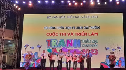 National Children's Painting Competition and Exhibition opens