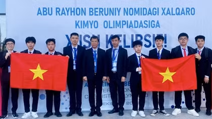Vietnam ranks first at Abu Reikhan Beruniy International Chemistry Olympiad