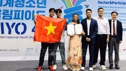 Quang Ninh students bag gold medal at RoK international science olympiad