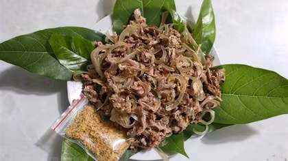 Unique fermented horse dish of Luc Ngan