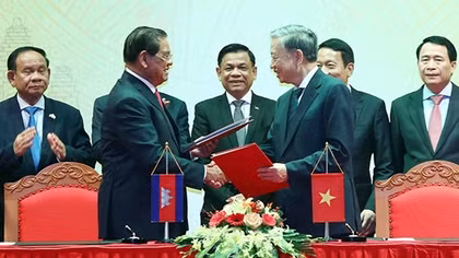 Ministry of Public Security of Vietnam, Ministry of Interior of Cambodia sign cooperation plan for 2023