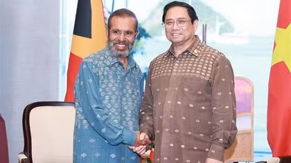 PM meets Timor Leste counterpart in Indonesia