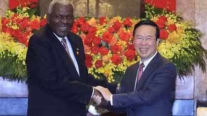 President welcomes leader of National Assembly of People's Power of Cuba