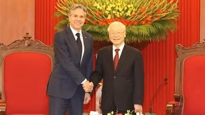 Party chief receives US Secretary of State