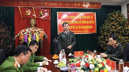 Deputy Minister Tran Quoc To visits Ninh Khanh Prison