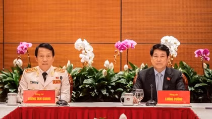 State President Luong Cuong attends group discusion of Central Public Security Party Organization’s delegation