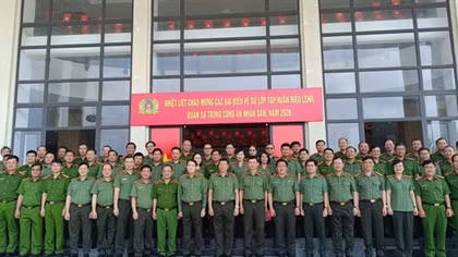 Ministry of Public Security launches training on regulations and military skills for senior leaders