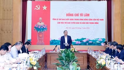 Party chief urges upholding of ideological orientation, unity of will