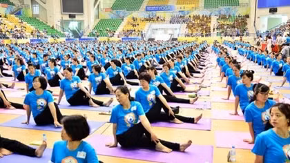 International Yoga Day 2022 celebrated at Hoan Kiem pedestrian streets
