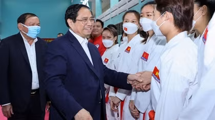 PM Chinh inspects SEA Games preparations in Hanoi