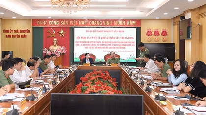 Deputy Minister Tran Quoc To works with Thai Nguyen’s leadership on implementation of Resolution No. 27