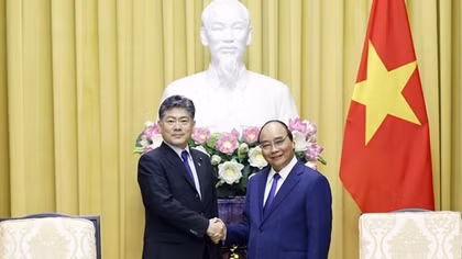 President receives Japanese Minister of Justice