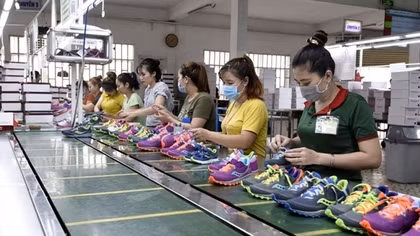 Vietnam makes up over 10% of global footwear market share