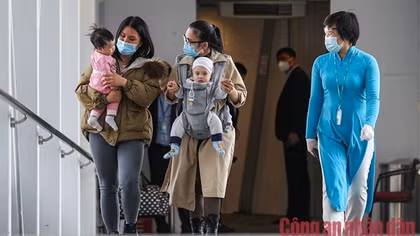 Nearly 300 Vietnamese fleeing Ukraine war zones arrive in Hanoi safely