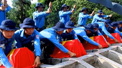 Reburial service for martyrs held in Dong Thap