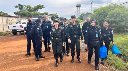 Latest photos of three Vietnamese police officers in South Sudan