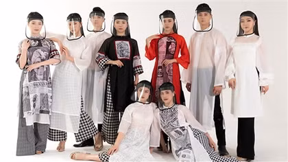 Local designer launches Ao Dai collection to honour frontline forces
