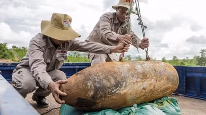 Quang Tri: War-time bombs in residential areas relocated