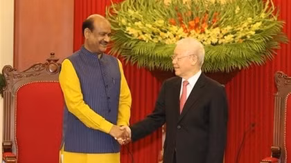 Party leader welcomes Speaker of Indian lower house