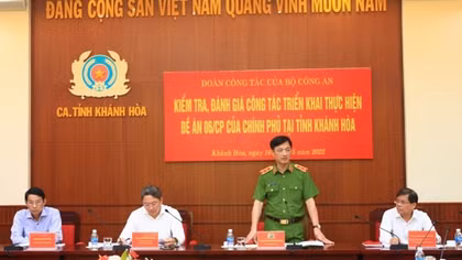 Deputy Minister Nguyen Duy Ngoc inspects the implementation of Project No. 06 in Khanh Hoa