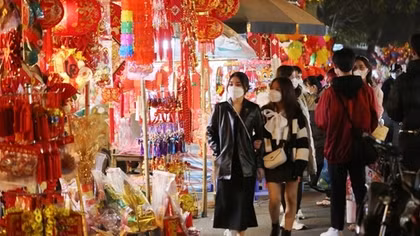 Traditional Tet market opens in Hanoi