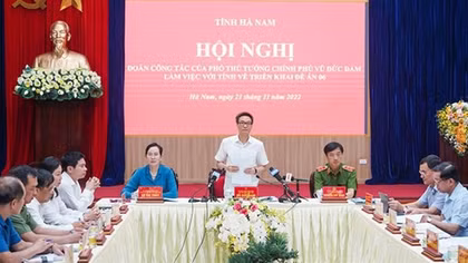 Deputy Minister Nguyen Duy Ngoc joins Government's Project 06 inspection in Ha Nam