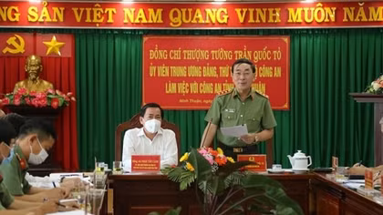 MPS leader works with Ninh Thuan police