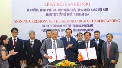 MoU signed on training program for Vietnamese technical interns in Japan