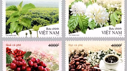 Vietnam issues first stamp collection with fragrance of coffee