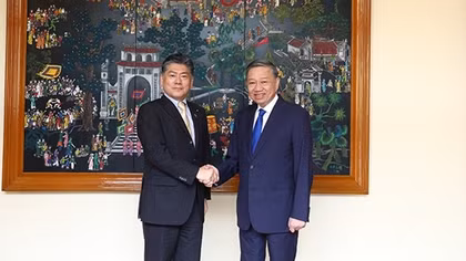 Minister To Lam receives Japanese Minister of Justice