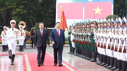 Official welcome ceremony held for top Chinese leader in Hanoi