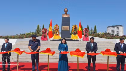 President Ho Chi Minh statue inaugurated in Bishkek