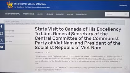 Canada attaches importance to relations with Vietnam: statement