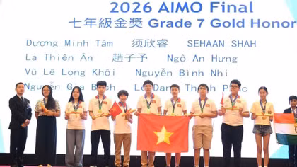 Vietnamese students shine at AIMO 2026 international finals